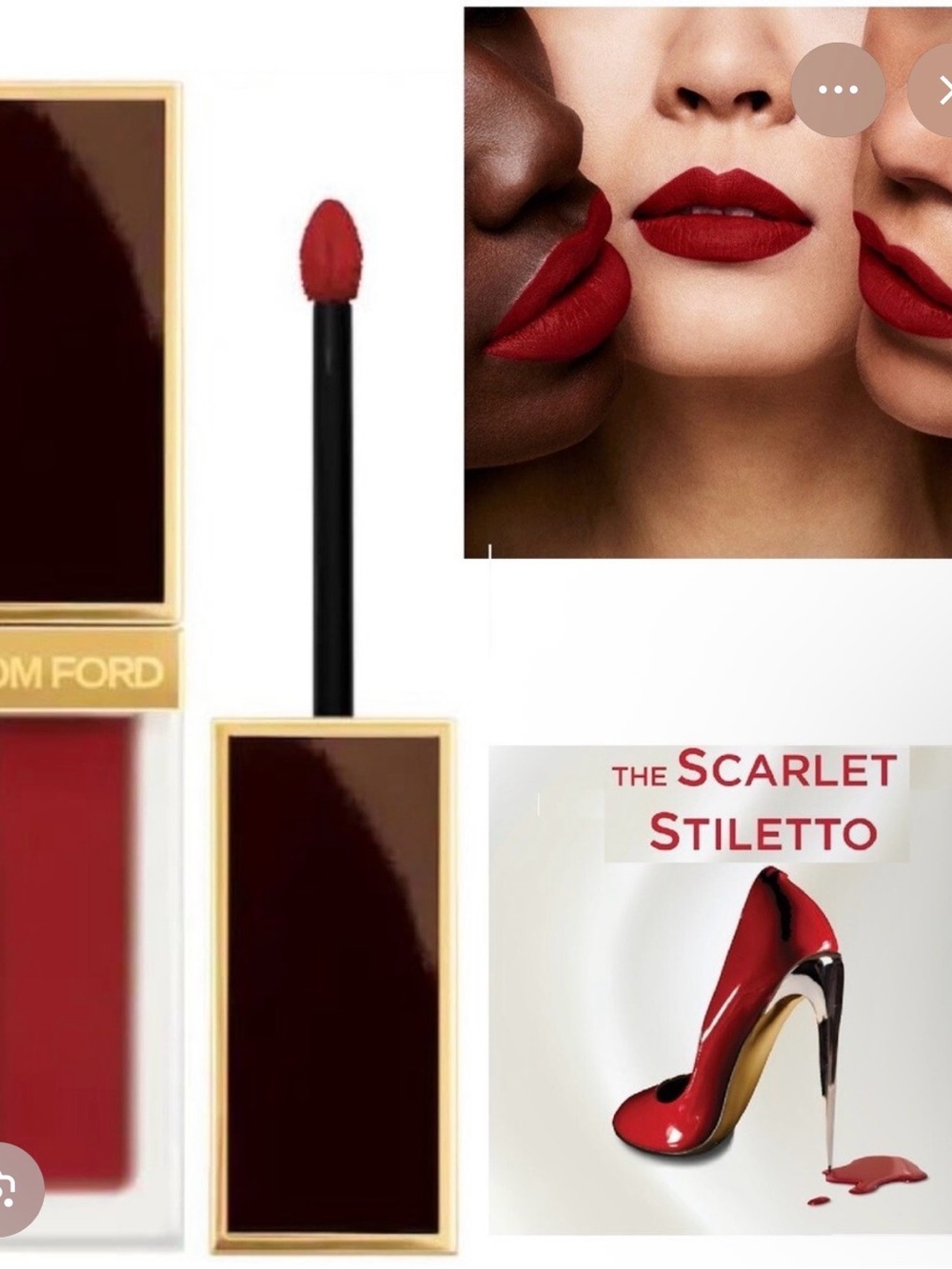 Tom Ford Scarlet Stiletto Lip Lacquer - Vibrant Scarlet Red